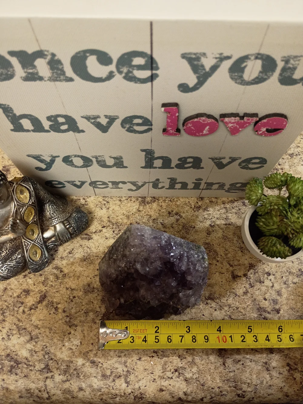 Uruguay Amethyst Geode Decorative Accent